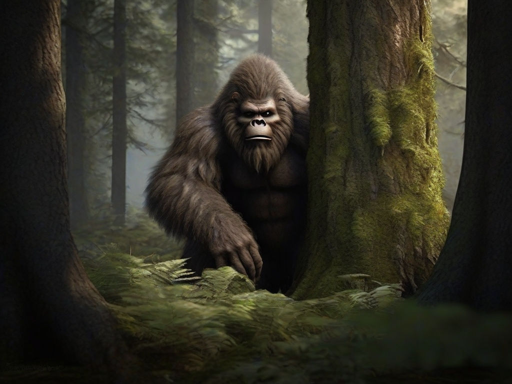 Bigfoot in the woods, bigfoot research