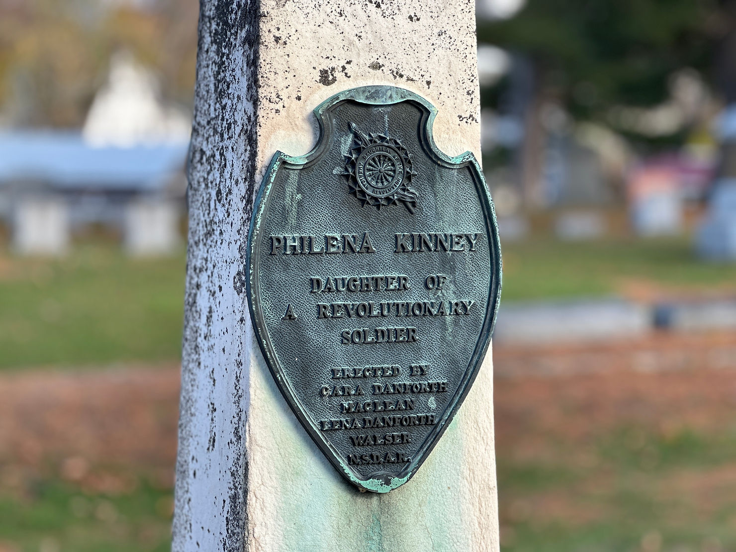 Philena Kinney Daughter of a Revolutionary Soldier - Pine Grove Cemetery - Massena NY